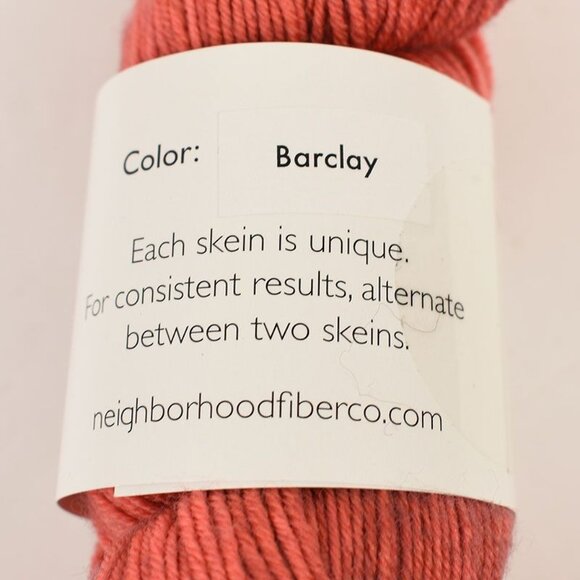 Neighborhood Fiber Co. Studio Sock Yarn 100% Superwash Merino 400 Yards Color Ba - Picture 3 of 4